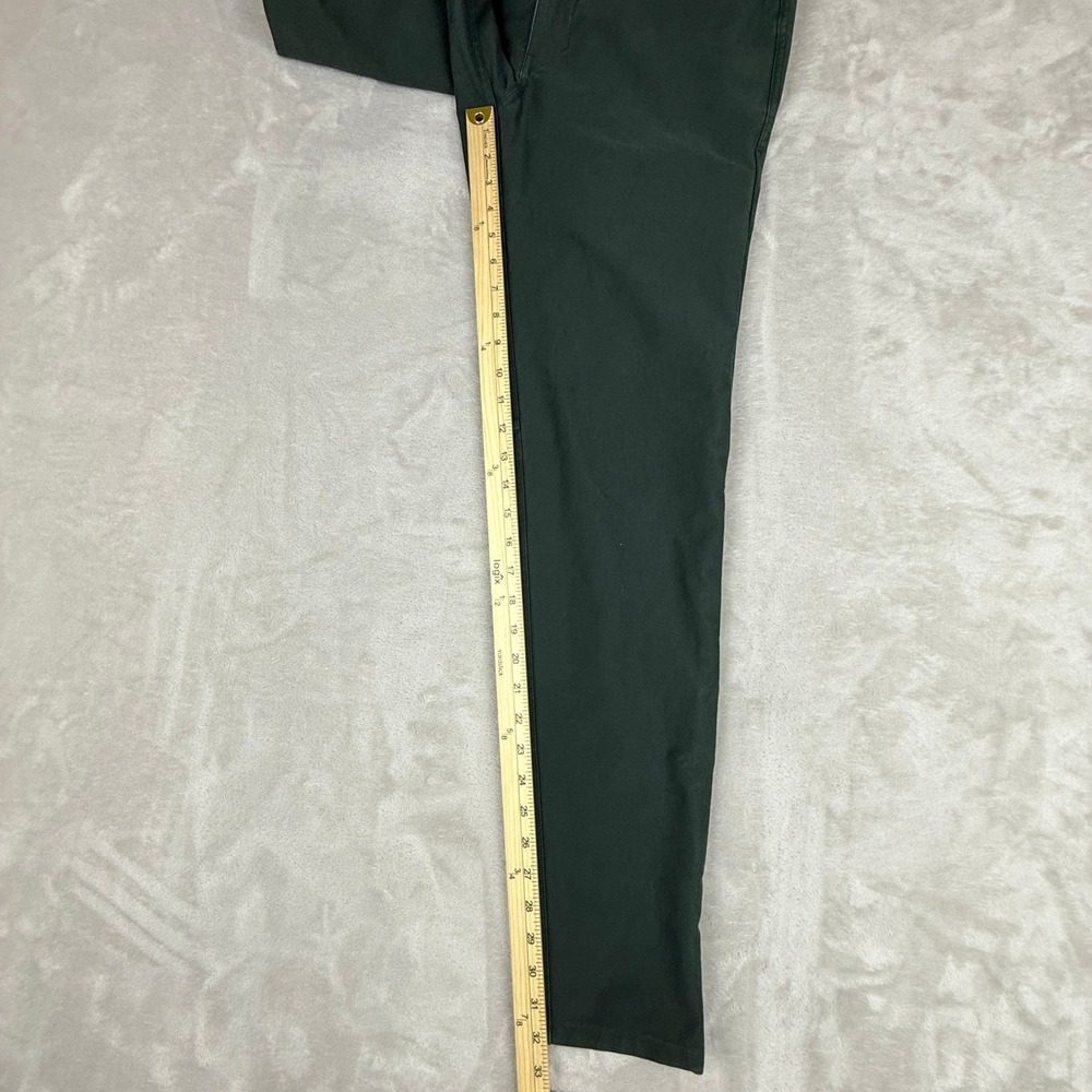 Lululemon ABC Slim Pant Men 31 Dark Green Utilitech 5-Pocket Commuter Preppy EUC - Picture 10 of 14